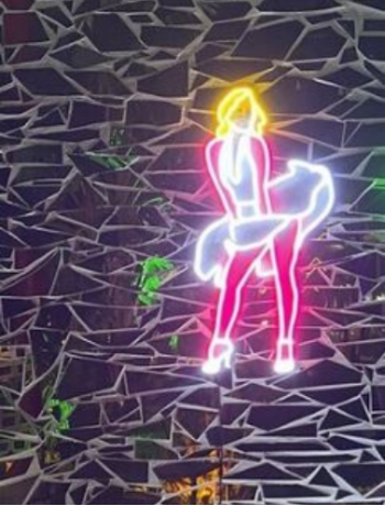 Neon Marilyn Monroe